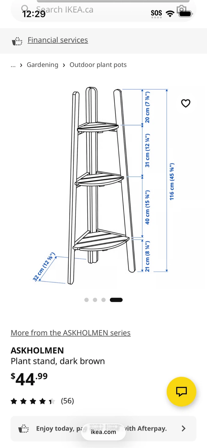 IKEA ASKHOLMEN Plant Stand - Dark Brown - photo 5