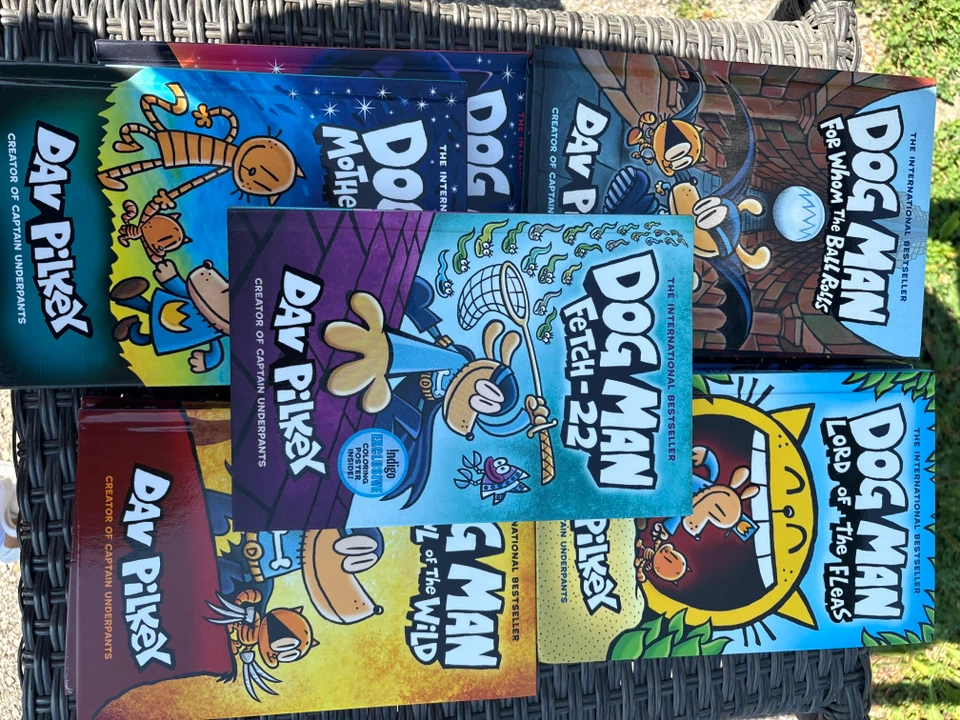 Dog Man Book Lot by Dav Pilkey