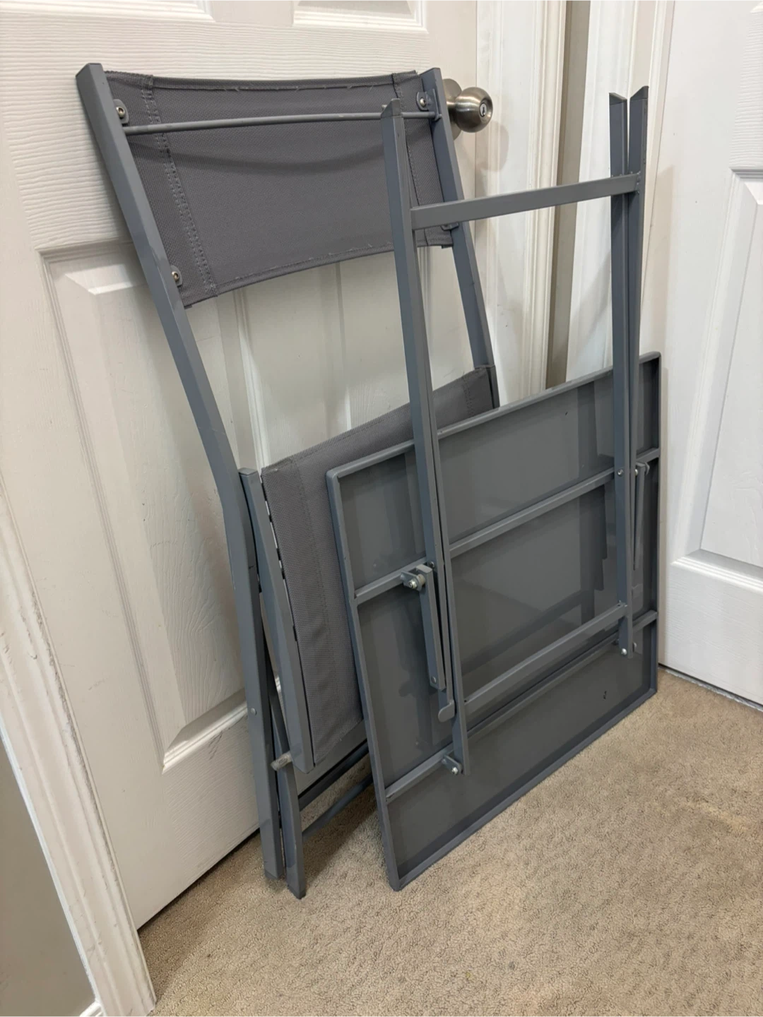 Grey Folding Bistro Set - photo 2