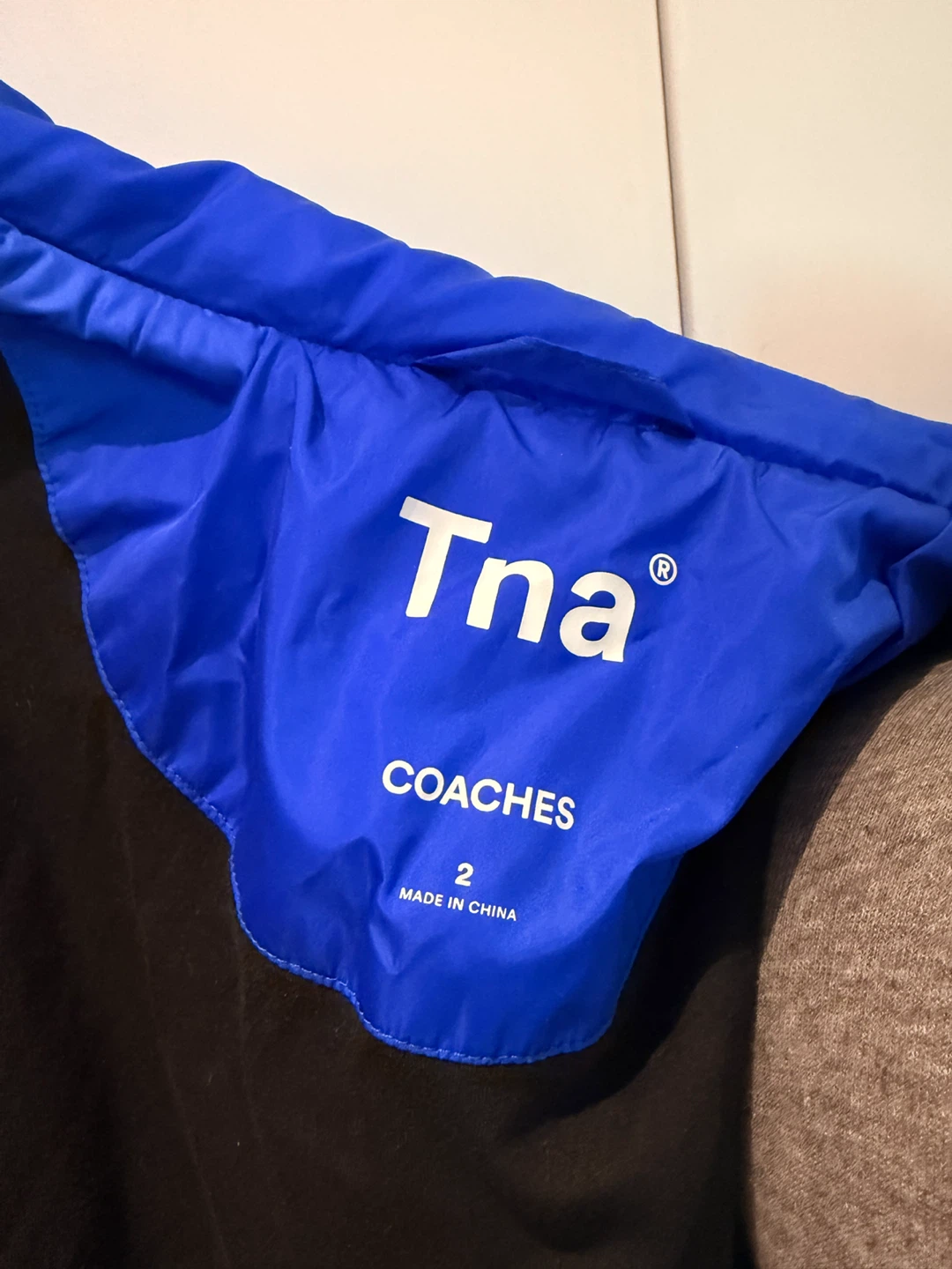 Tna Coaches Jacket Royal Blue Size 2 - photo 3