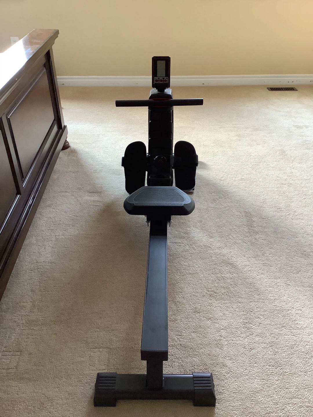 Black Rowing Machine