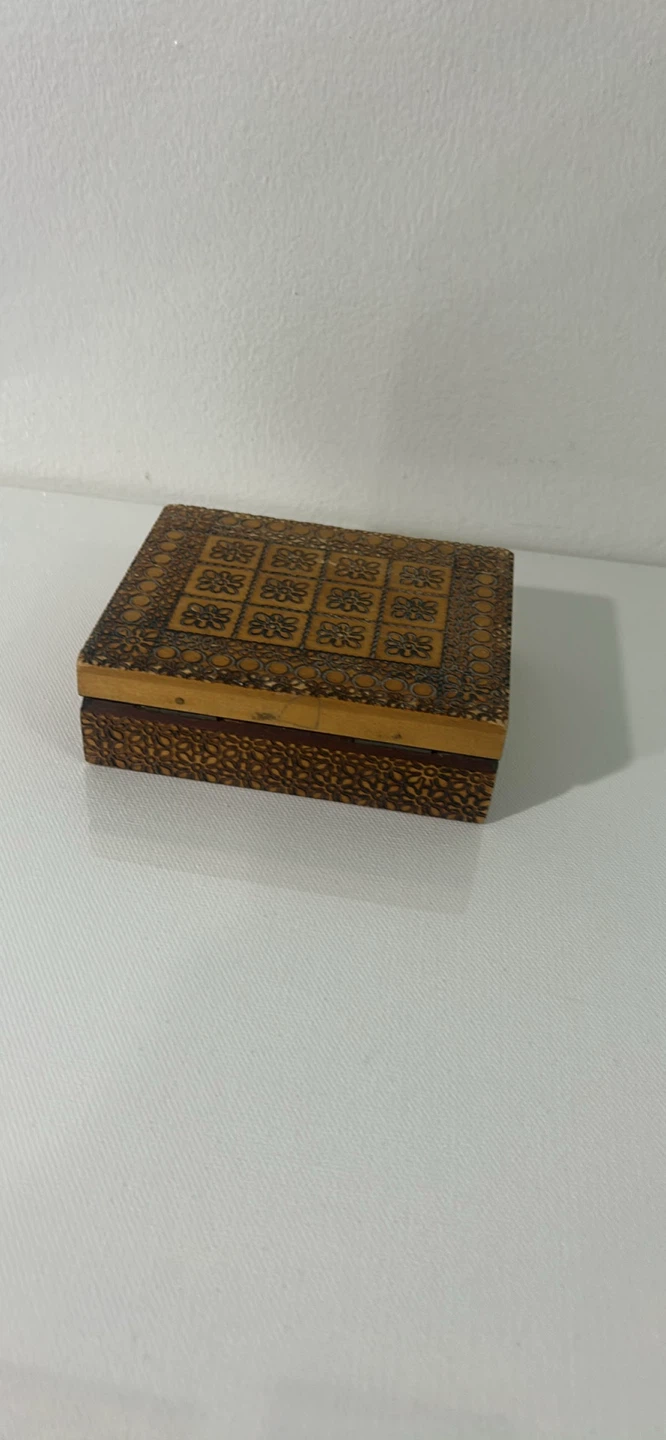 Decorative Wooden Trinket Box