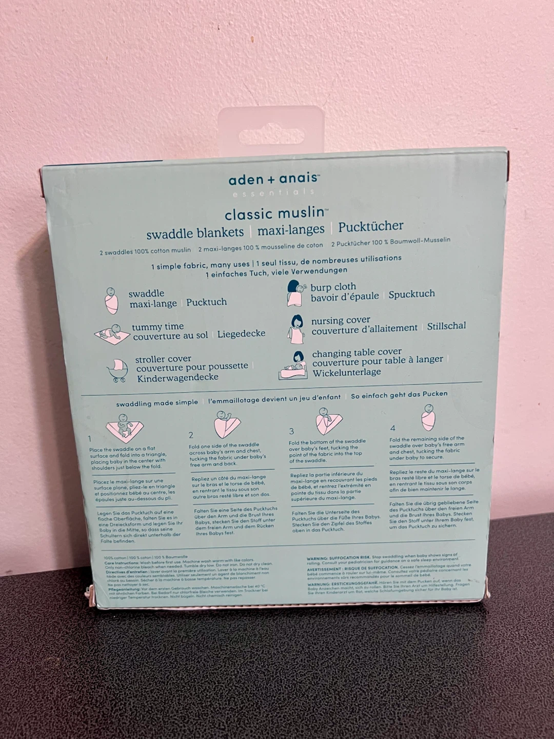 Aden + Anais Butterfly Garden 2-Pk Muslin Swaddles-new - photo 2