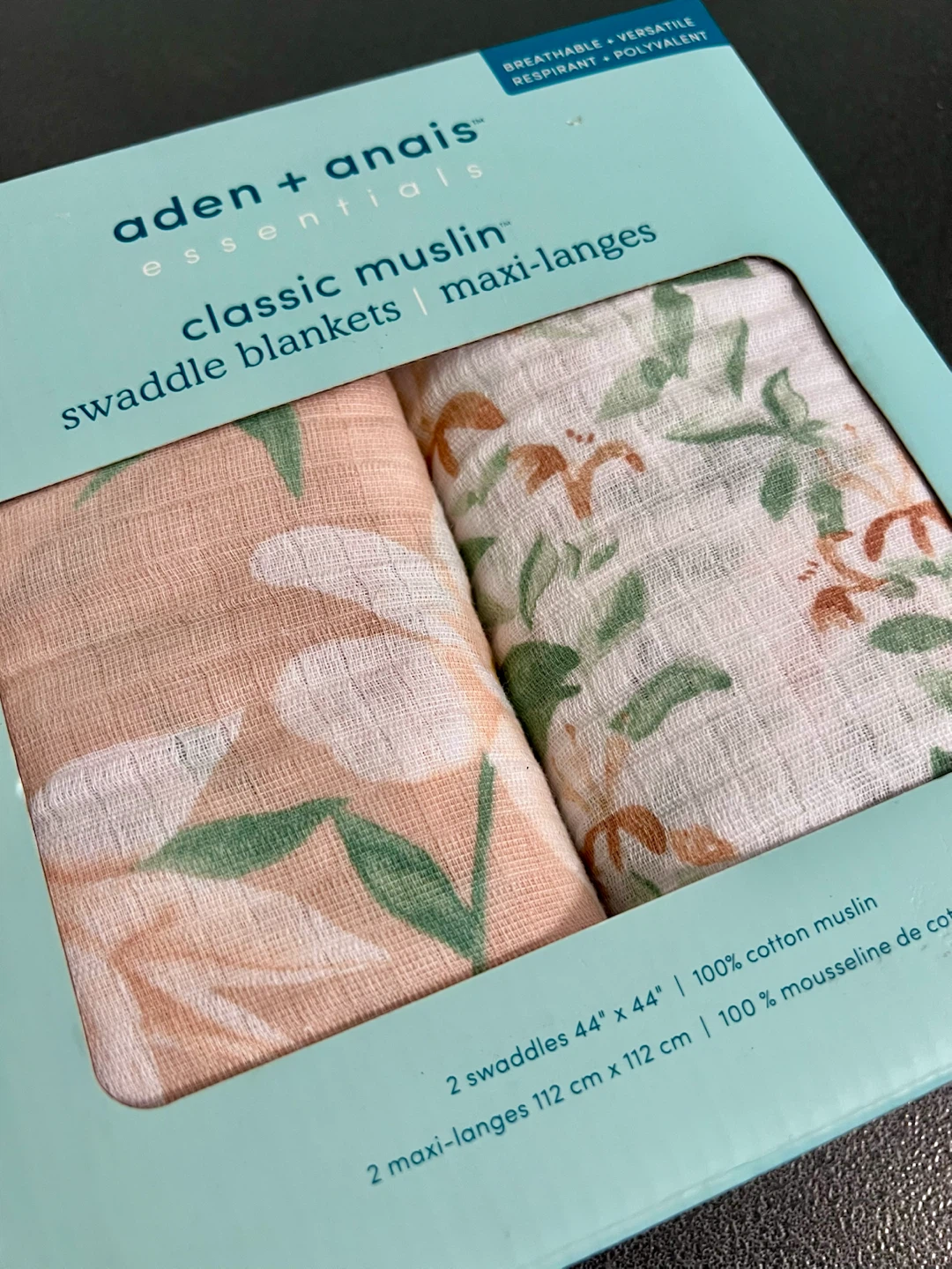 Aden + Anais Butterfly Garden 2-Pk Muslin Swaddles-new - photo 4
