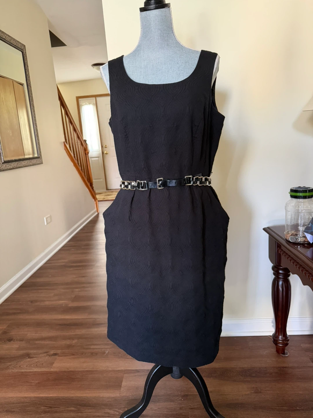 Jessica Howard Black Sheath Dress