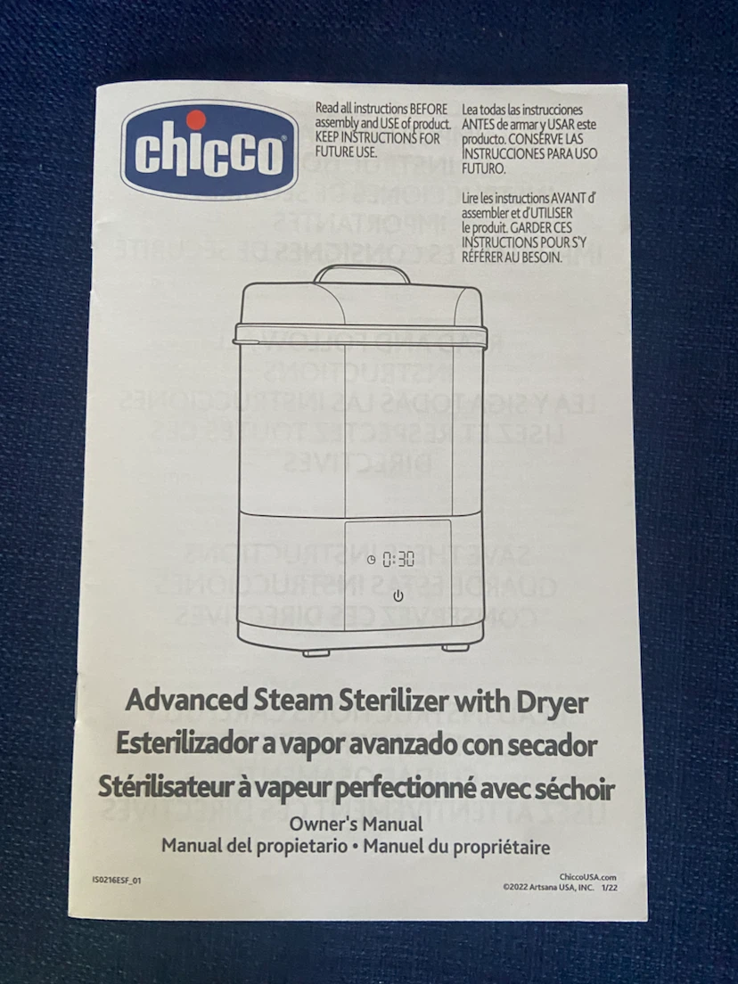 Chicco Advanced Steam Sterilizer with Dryer - photo 4