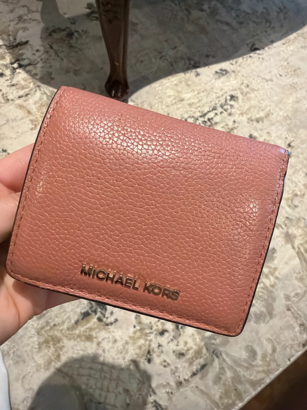Michael Kors Pink Leather Bifold Wallet