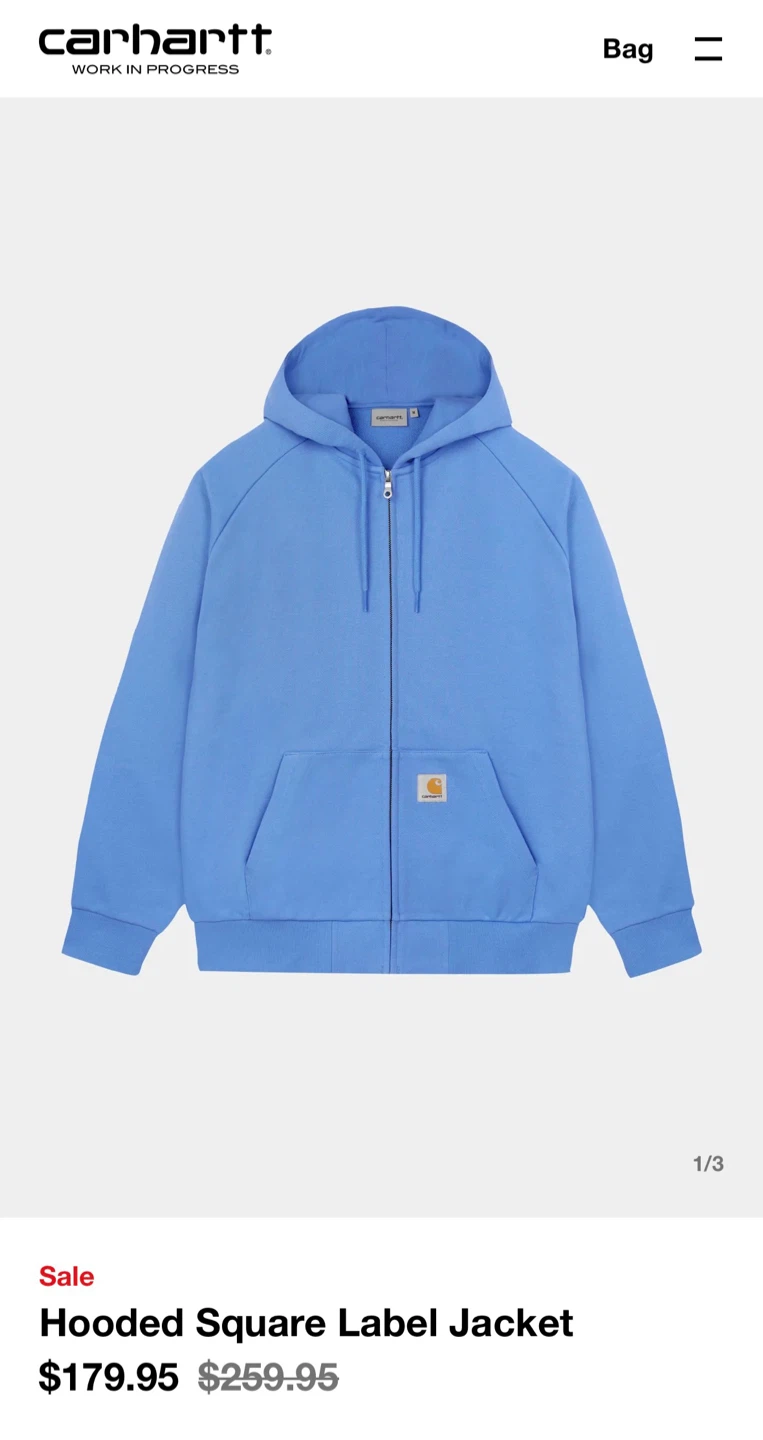 Brand new Carhartt Hooded Jacket - Large - with the tag