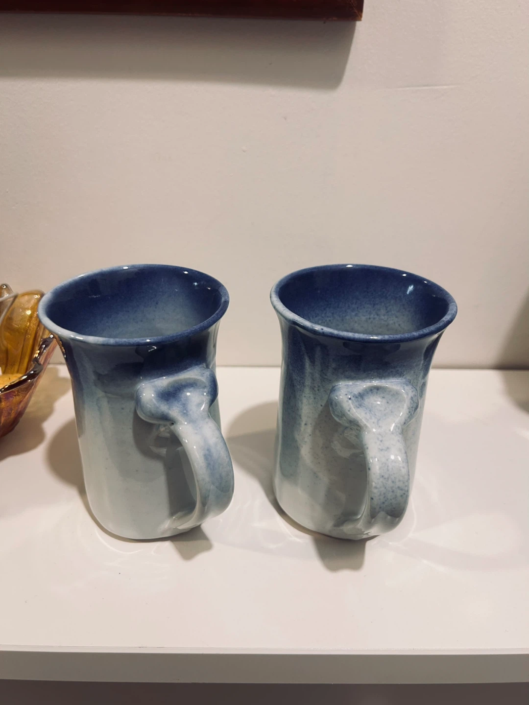 2 Blue Ceramic Mugs from Wales - photo 3