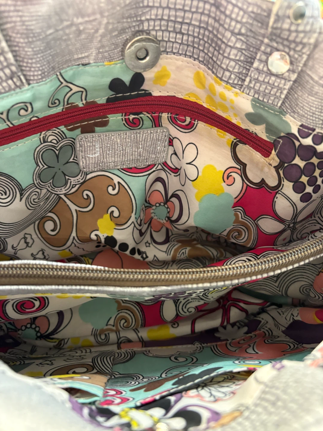 Joanel Patchwork Embossed Crossbody Satchel Bag - photo 3