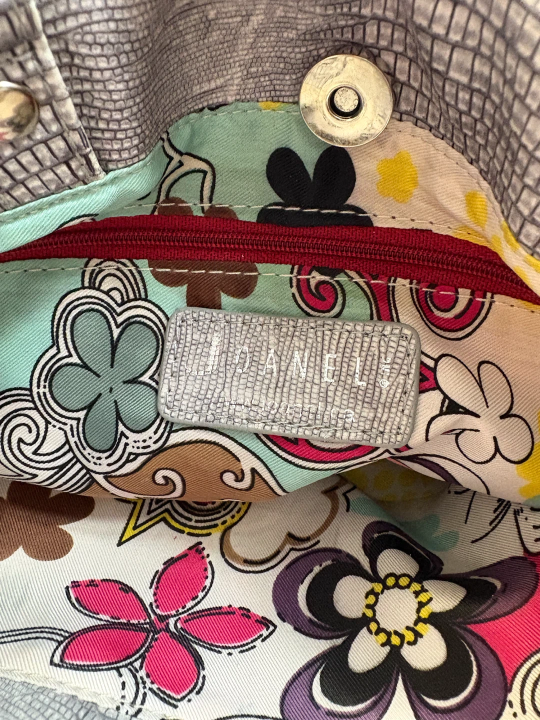 Joanel Patchwork Embossed Crossbody Satchel Bag - photo 4