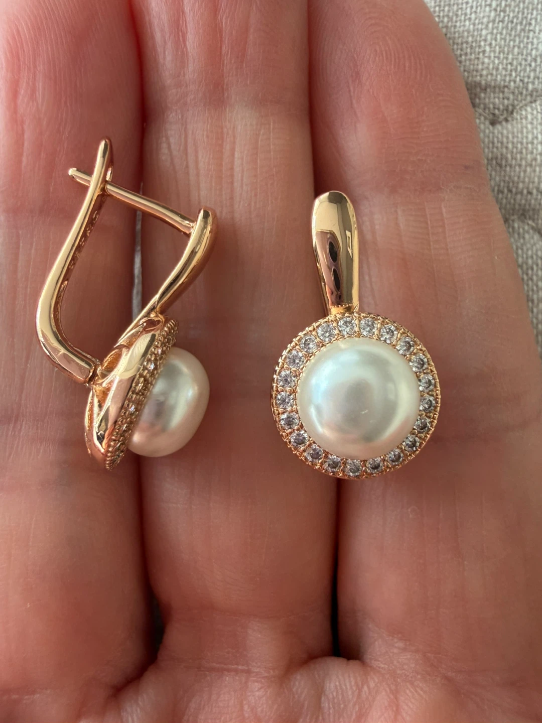 14k pearl earrings