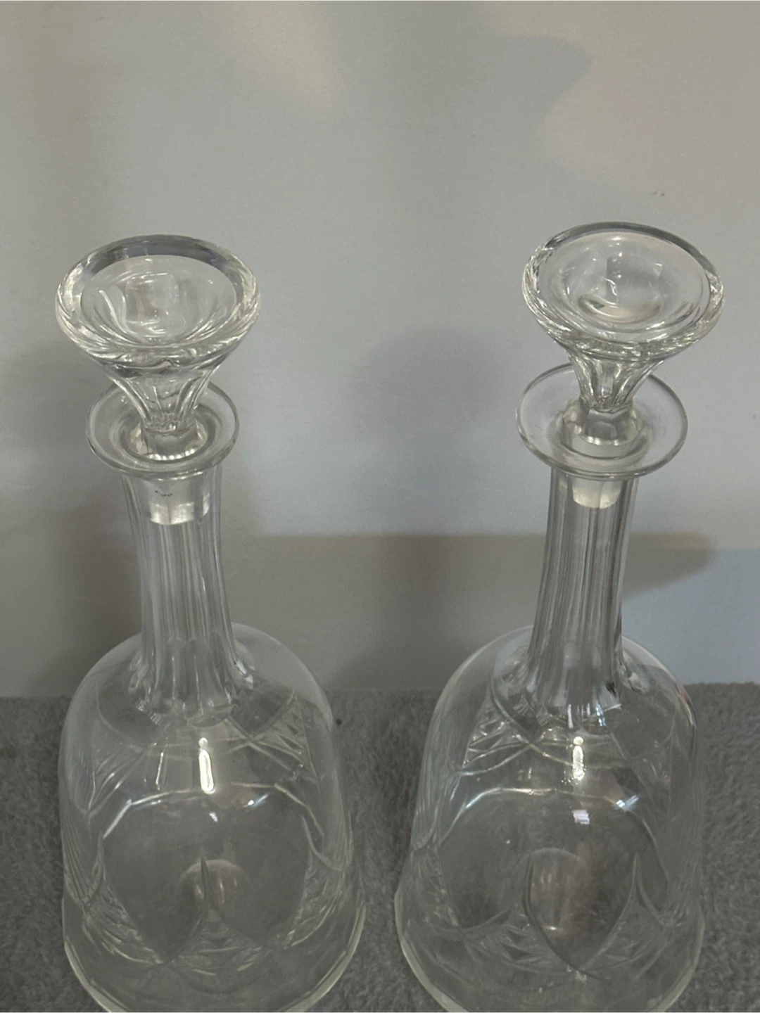 Rare Pristine Georgian Decanters Matching Marks - photo 3