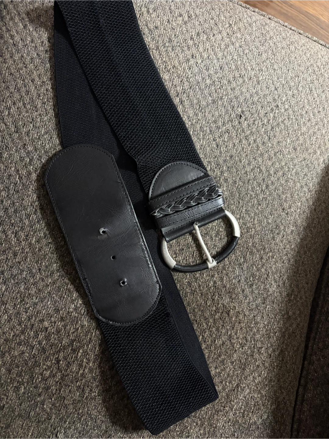 Black Elastic Belt - XL