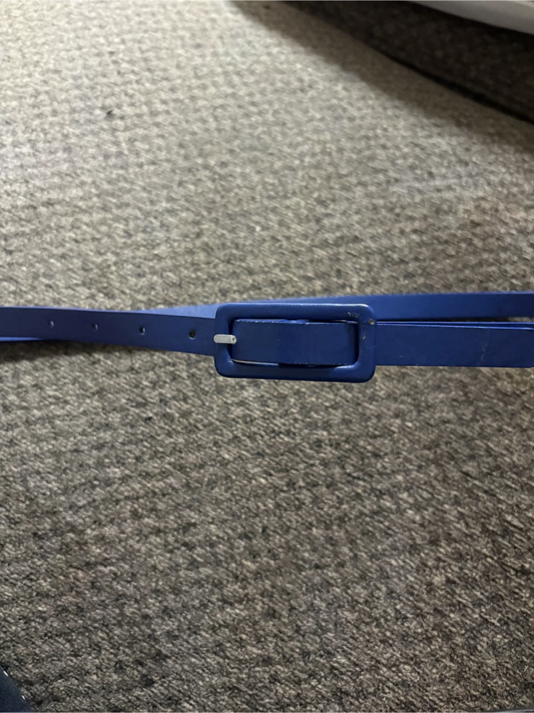 Blue Skinny Belt