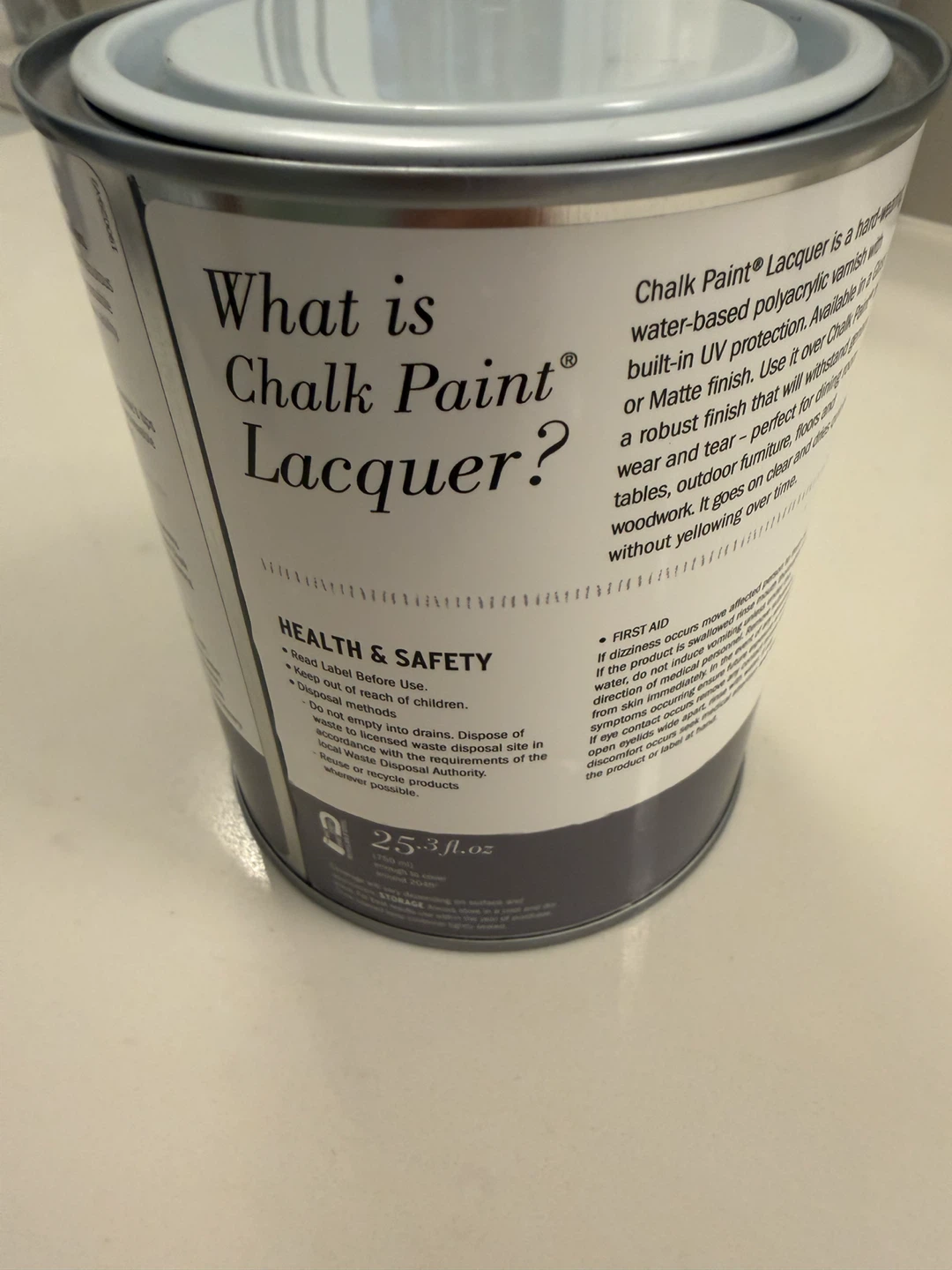 Annie Sloan Clear Matte Lacquer 750ml – NEW – $40 - photo 2