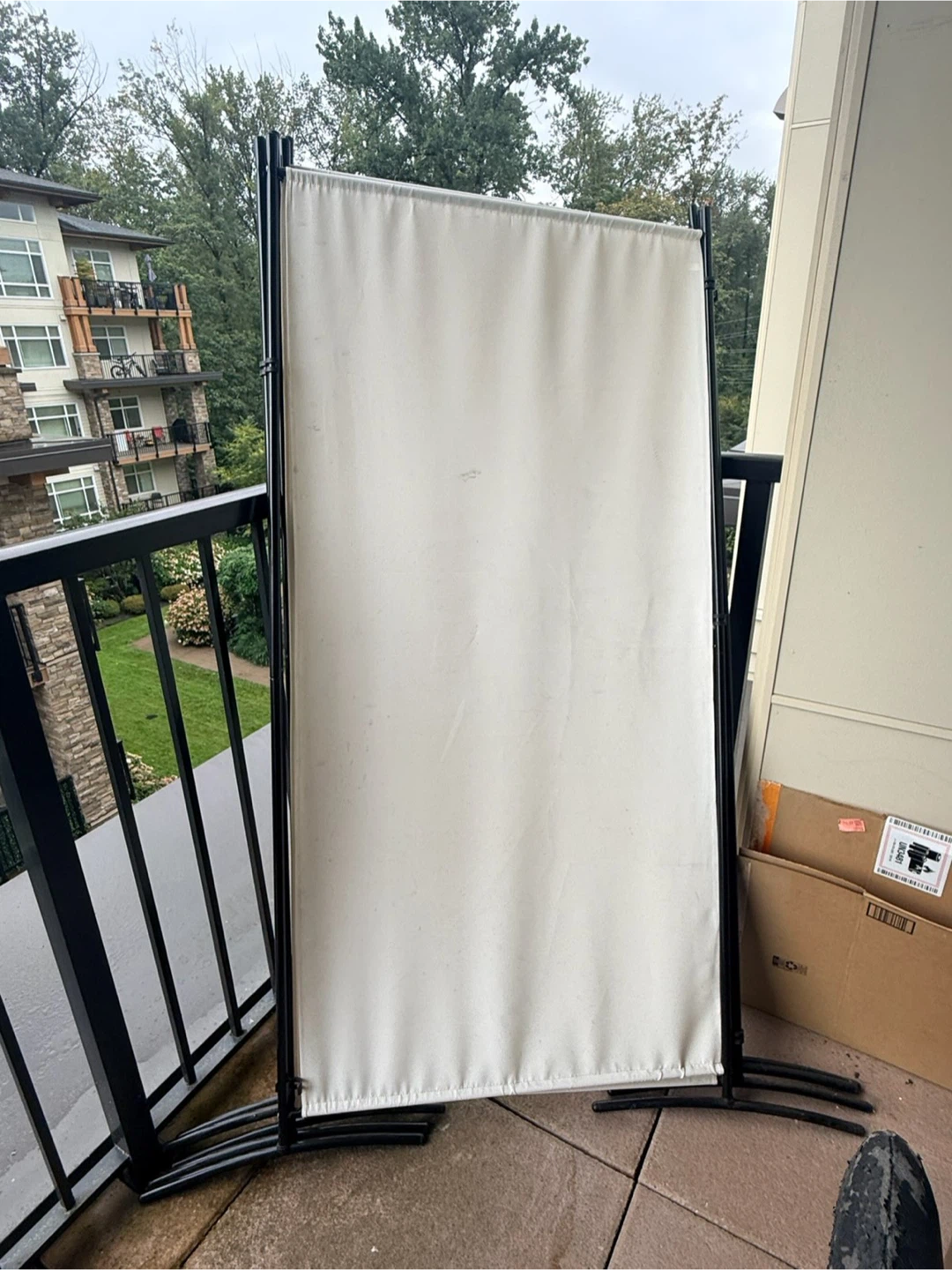 Partisan/White Outdoor and indoor Privacy Screen - photo 2
