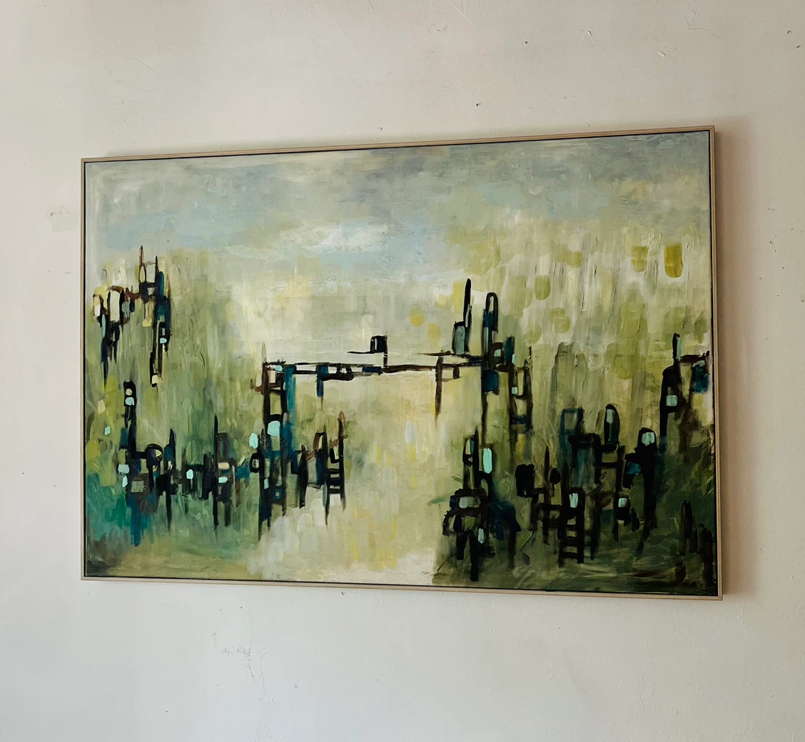 Original Abstract Framed Wall Art - photo 2