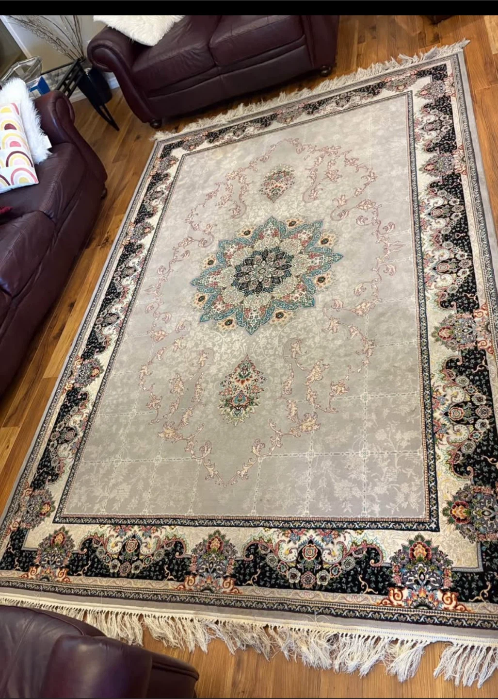 Handmade Persian Style Area Rug - 700 Reeds - photo 3