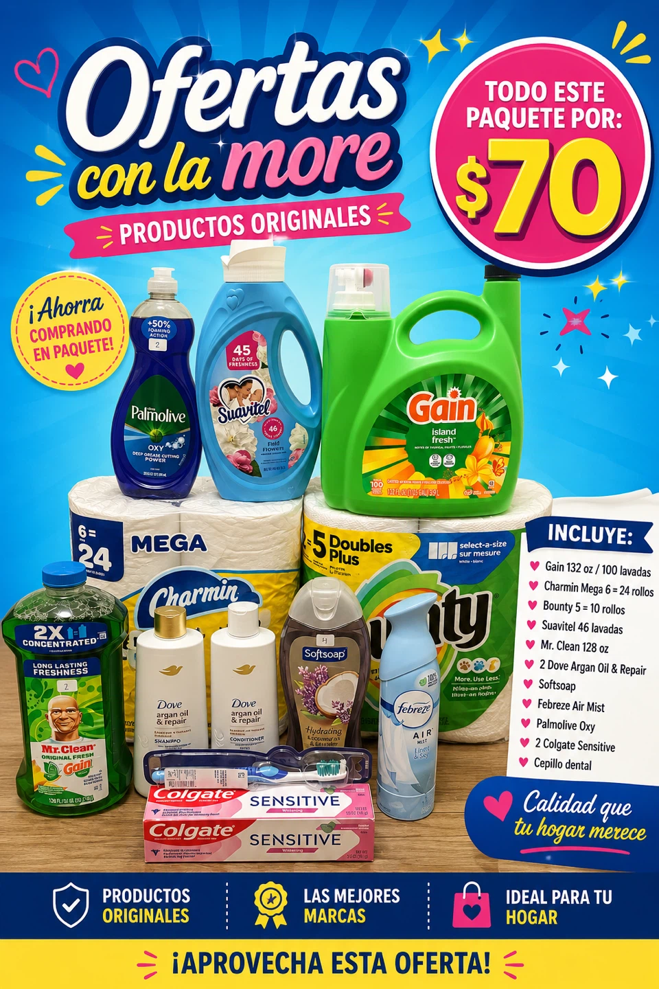 🔥  🛍️ TODO EL PAQUETE POR SOLO $70 🛍️  ✨