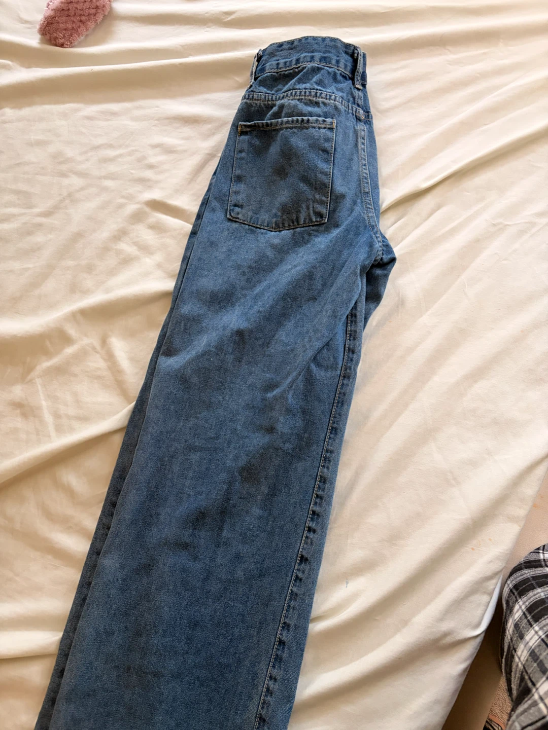 Blue Wide Leg Denim Jeans - photo 2