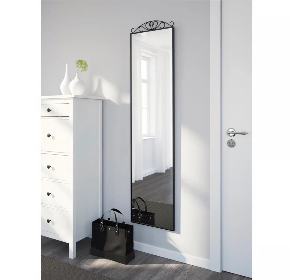 Ikea Karmsund Standing Mirror Black - photo 2