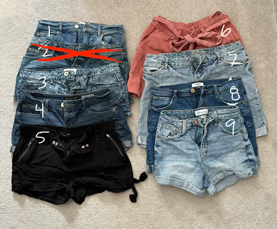 Shorts! Women’s, small, assortment of brands