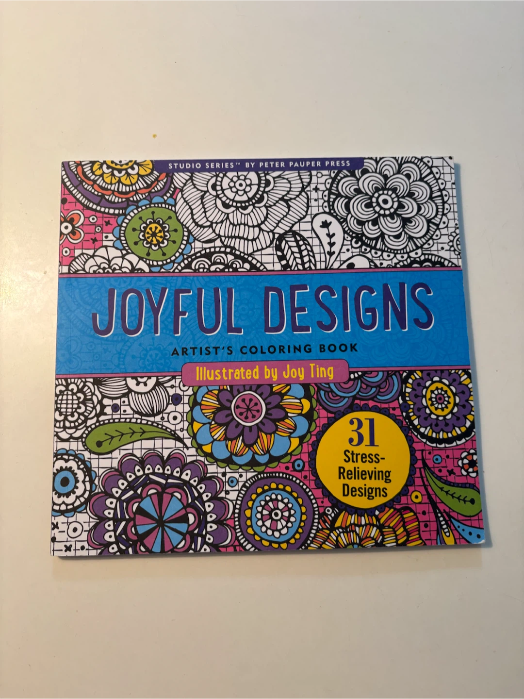 Joyful Designs Artist's Coloring Book by Peter Pauper Press
