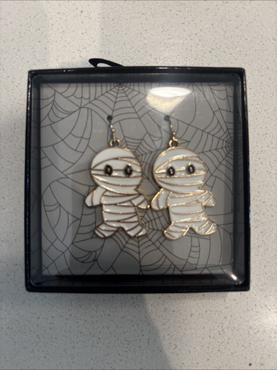 Mummy Earrings in Box