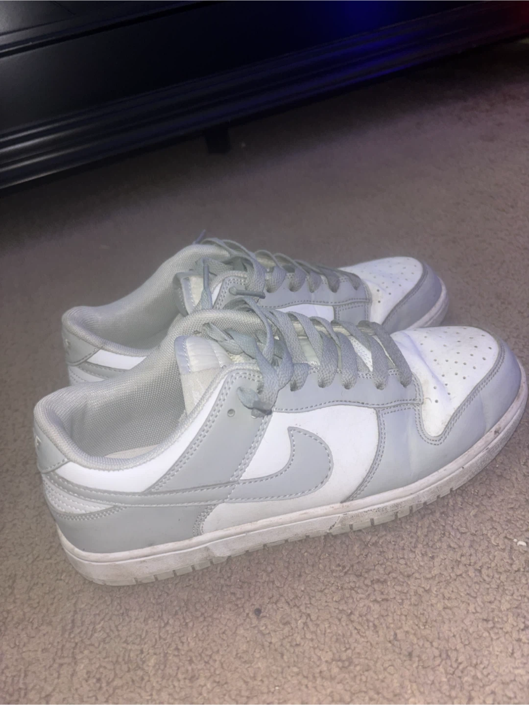 Nike Dunk Low White Grey Sneakers - photo 2