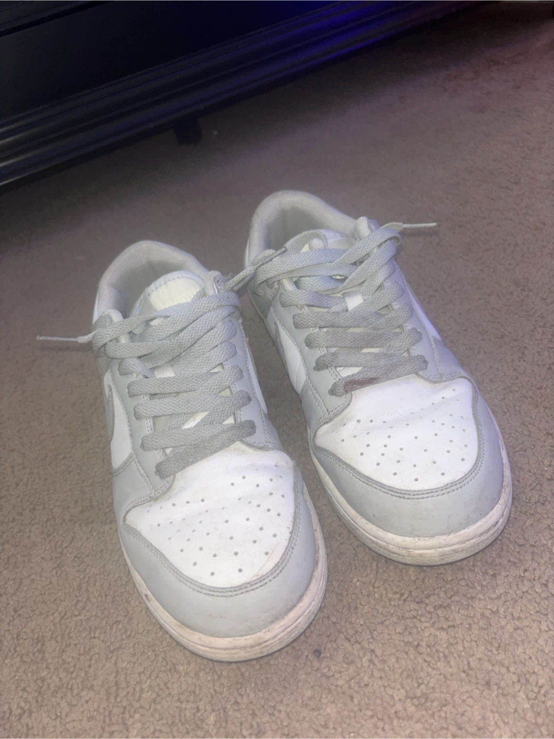 Nike Dunk Low White Grey Sneakers - photo 3