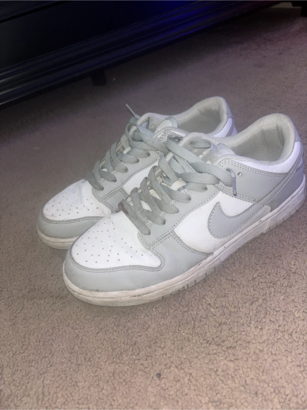 Nike Dunk Low White Grey Sneakers - photo 4