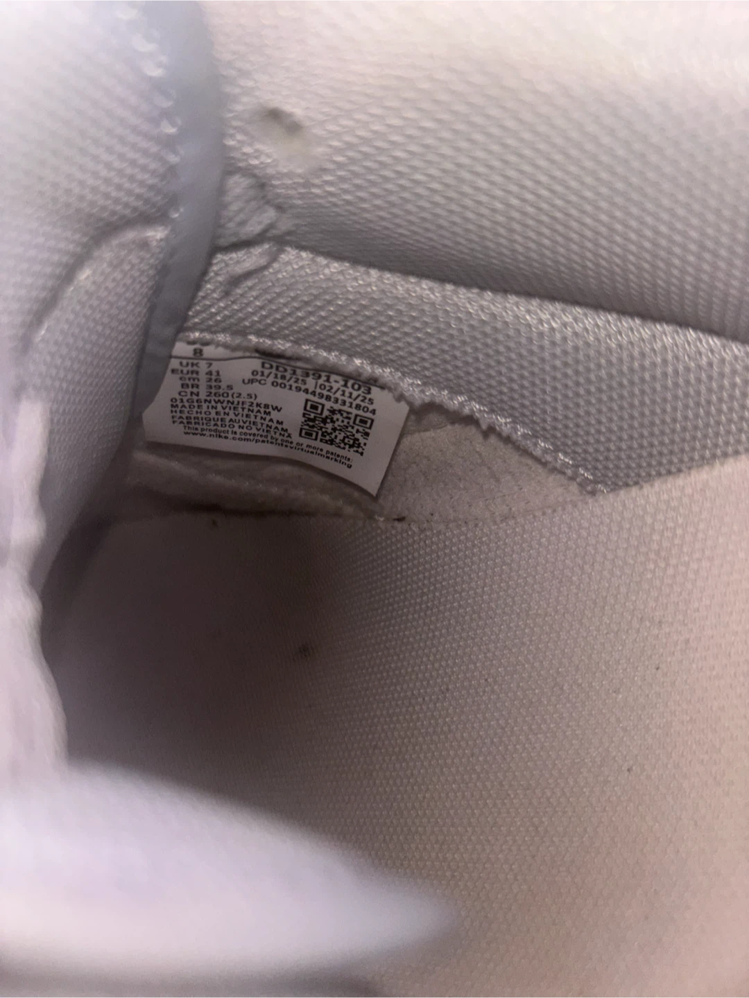 Nike Dunk Low White Grey Sneakers - photo 5