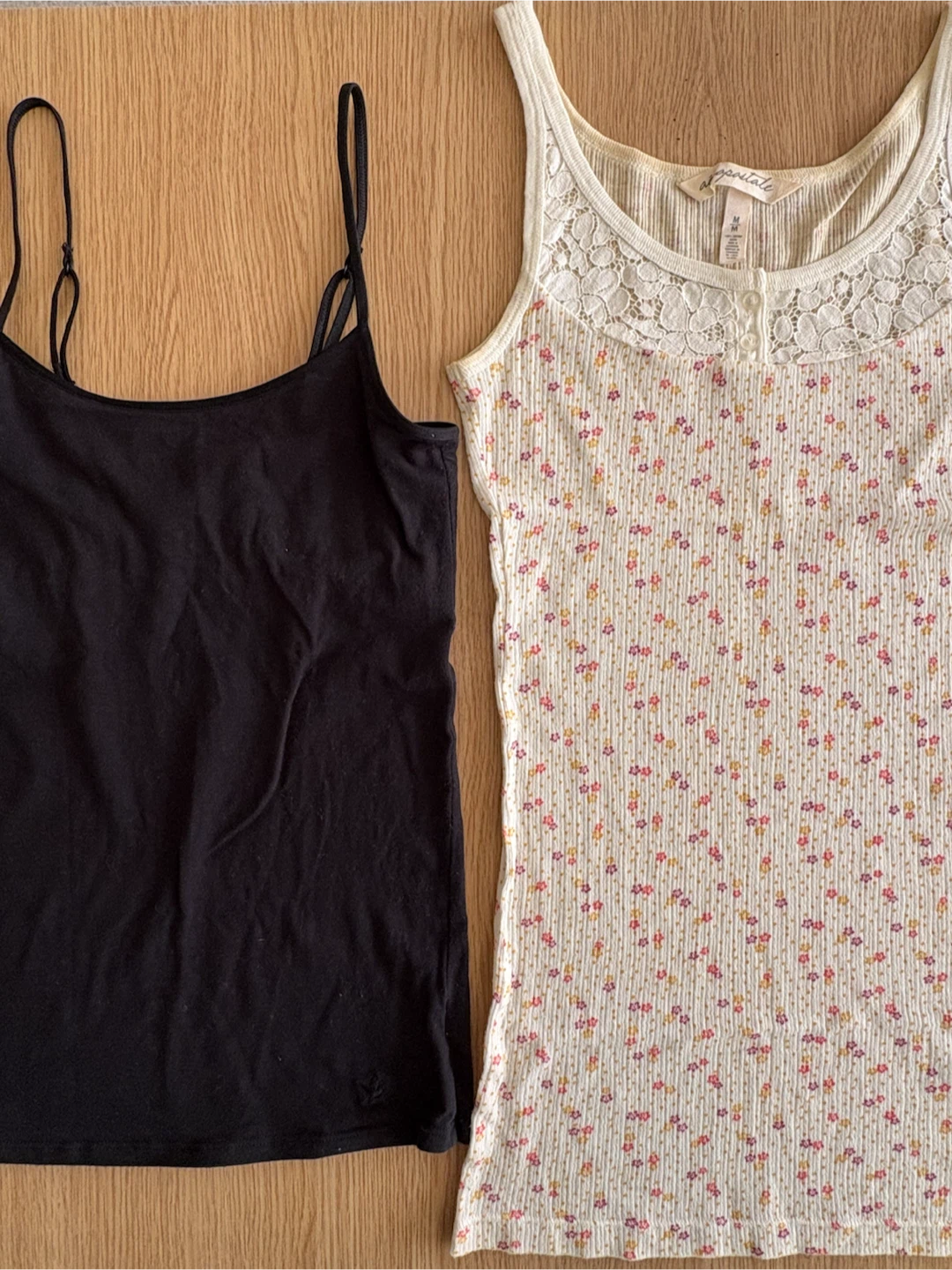 Black Camisole and Floral Tank Top ($5 each) - photo 2