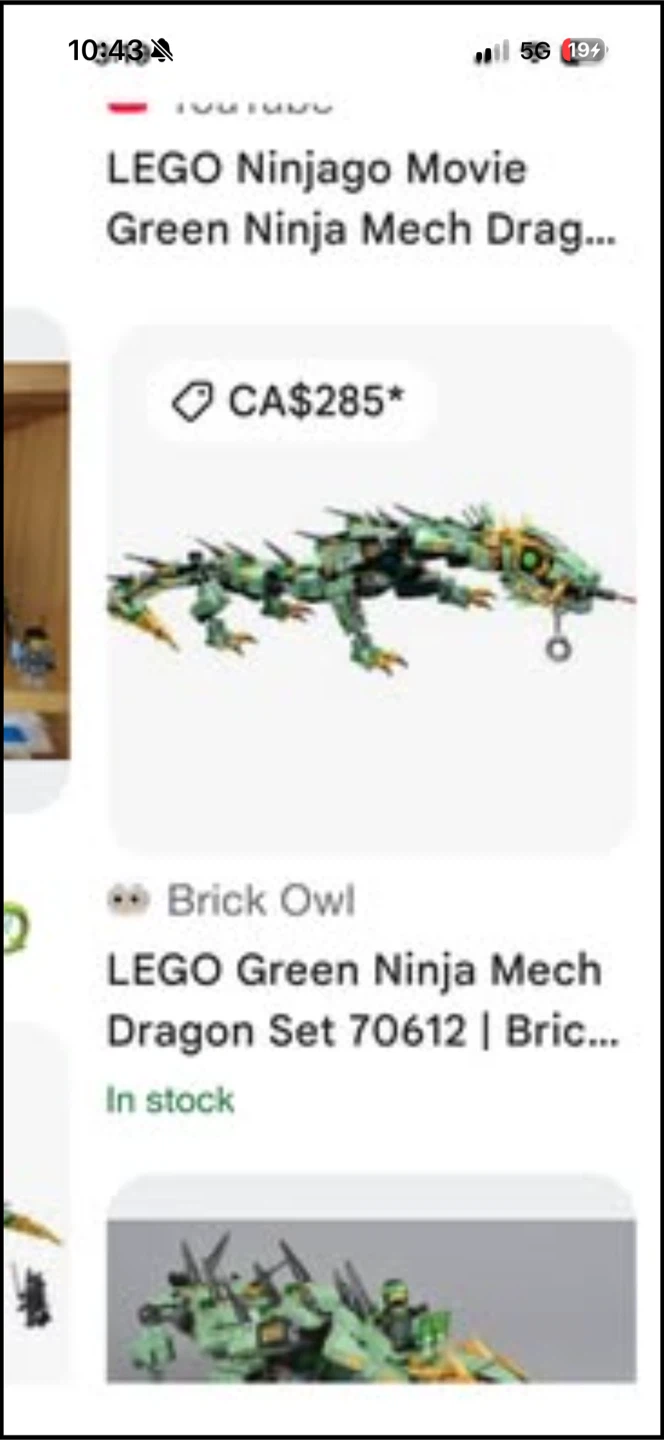 LEGO Ninjago Green Ninja Mech Dragon Set 70612 - photo 4
