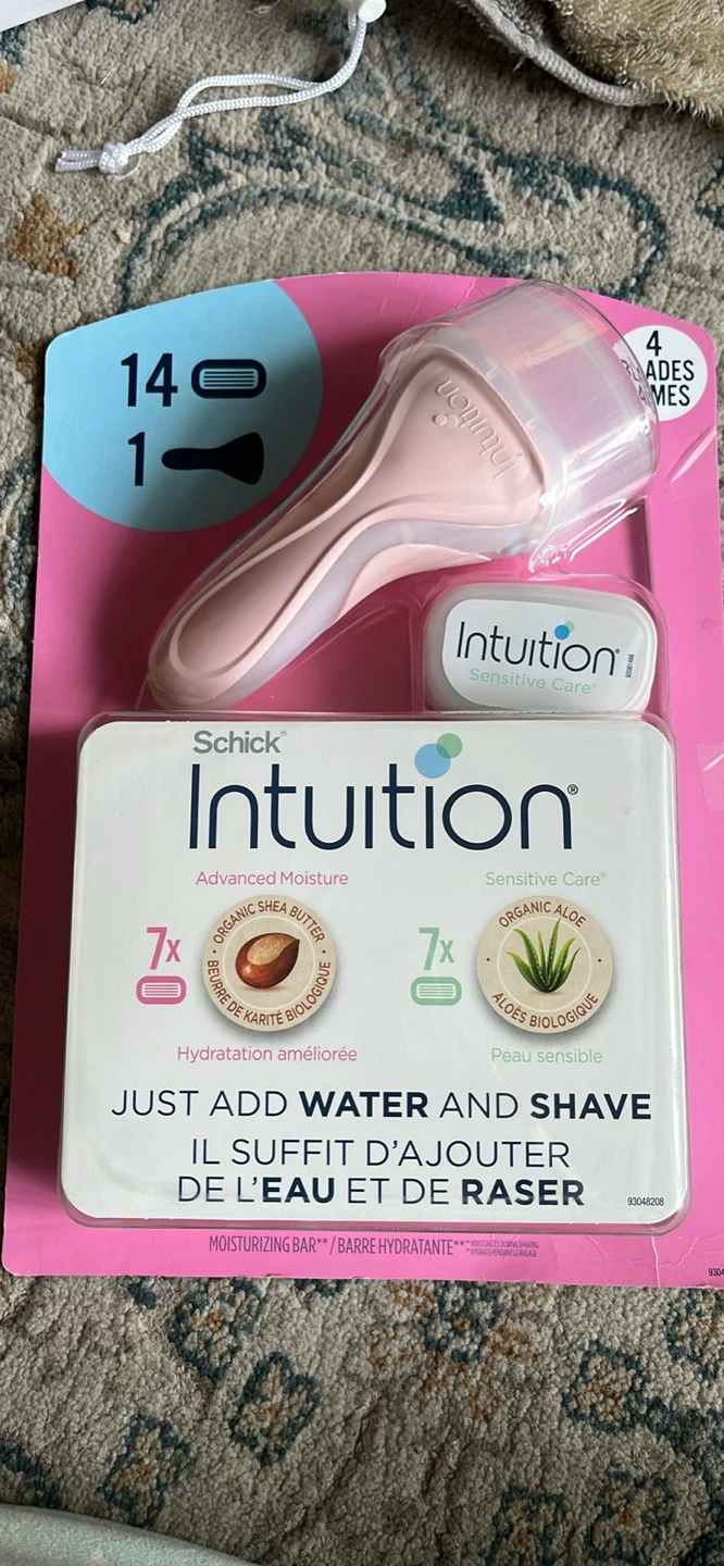 Schick Intuition Sensitive Care Razor with 4 Blades