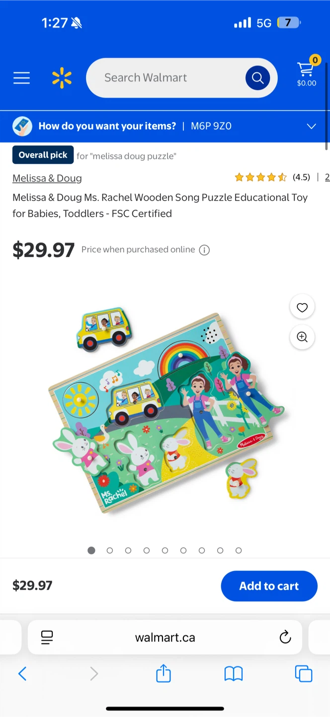 Melissa & Doug Ms. Rachel Wooden Song Puzzle