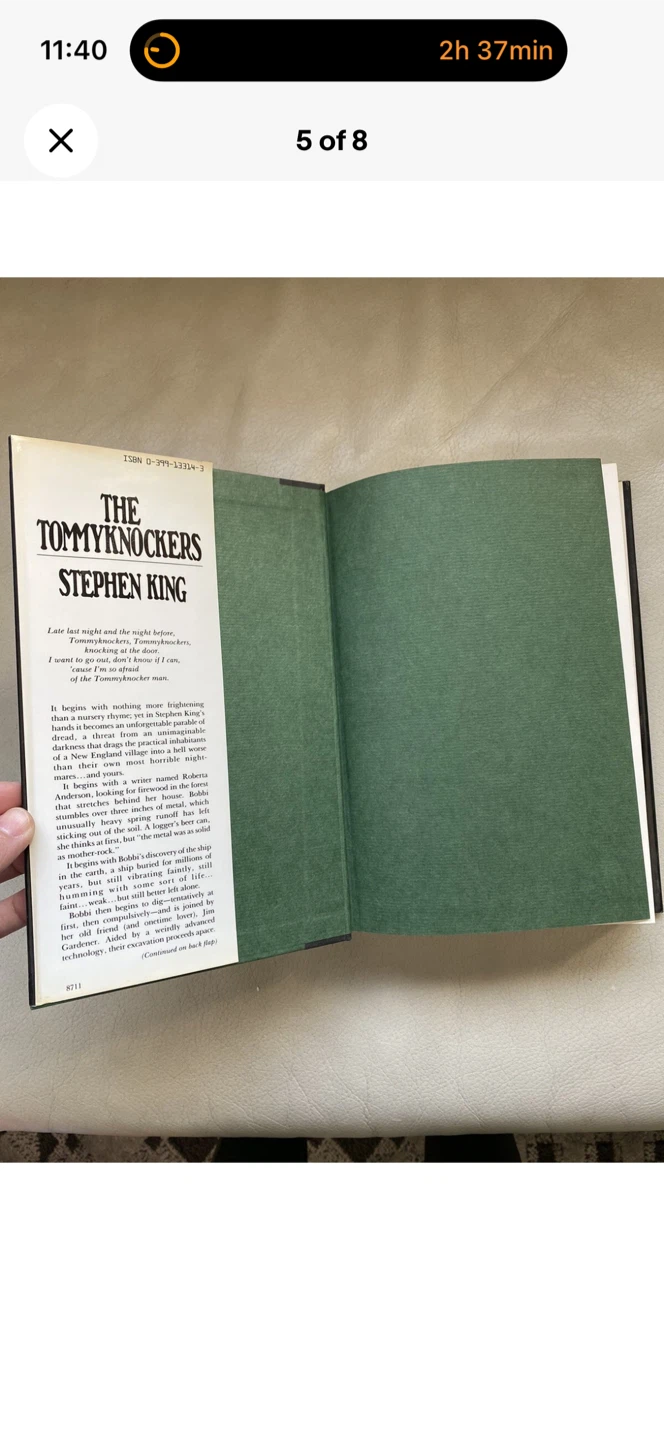 The Tommyknockers by Stephen King (1987, Hardcover) - photo 5