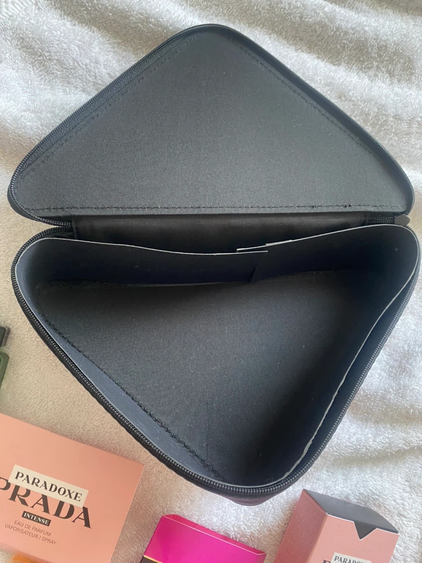Prada Beauty Triangle Cosmetic Bag with Fragrance Samples - photo 5