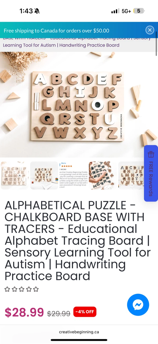 Creative Beginning Alphabet Tracing Board