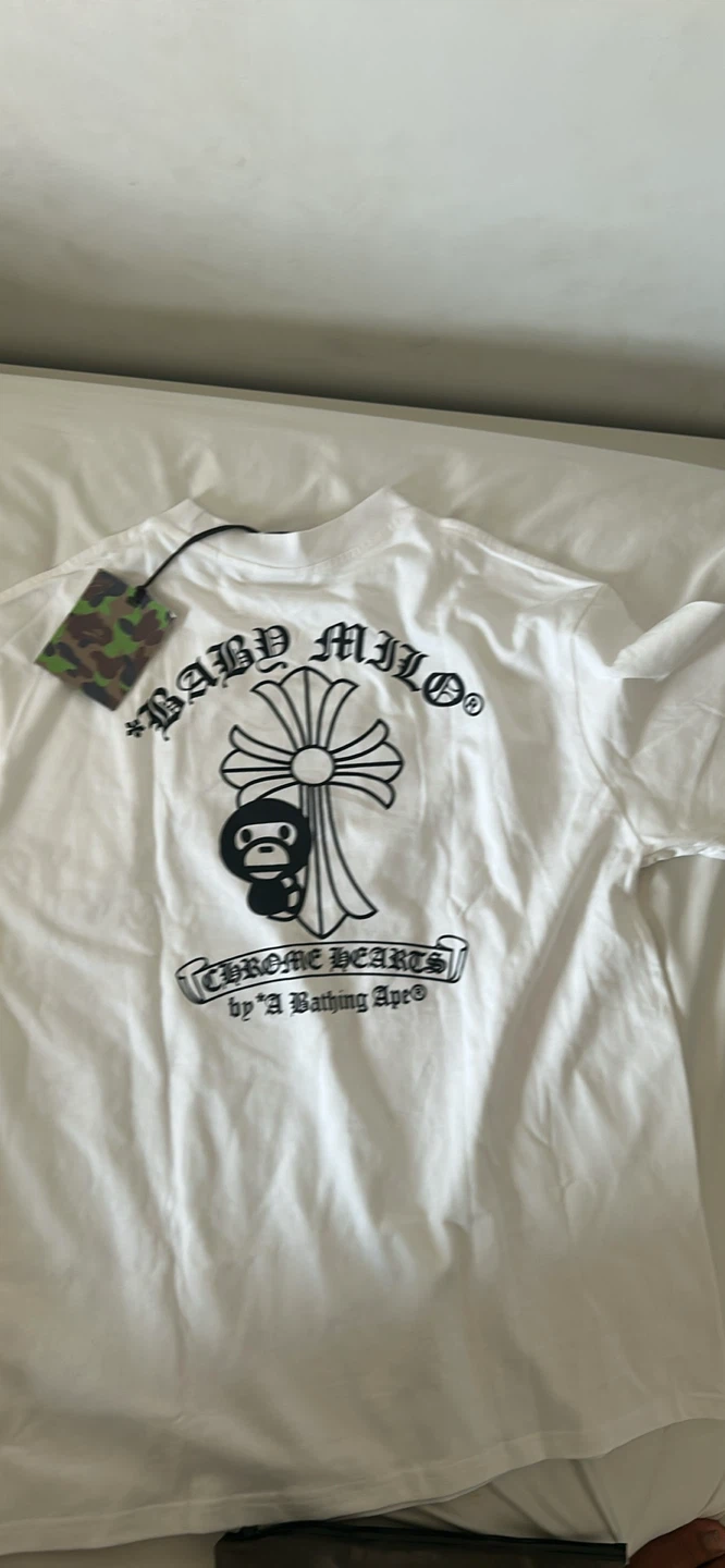Brand new chrome x bape tee