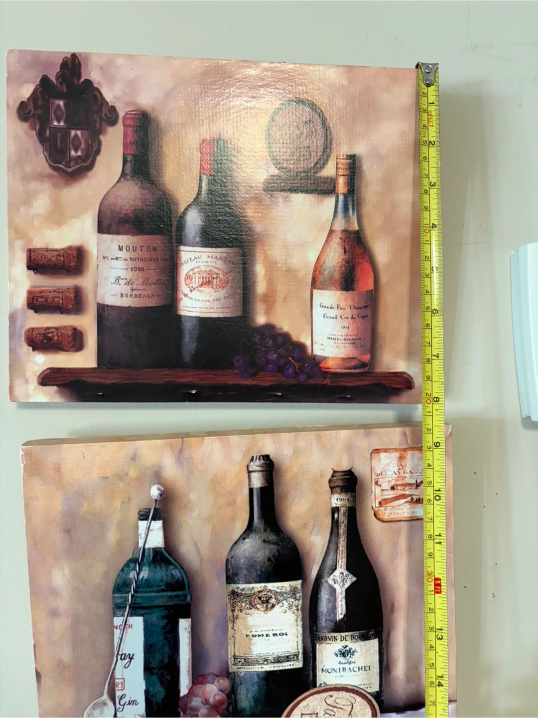 Set of 2 Wine Bottle Canvas Wall Art - photo 3
