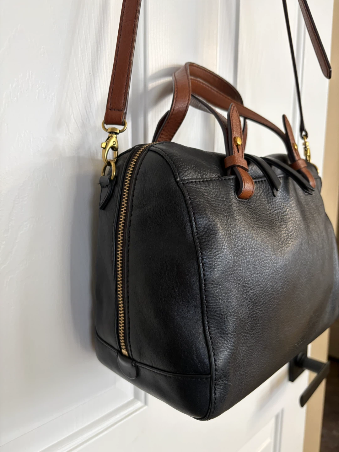 Fossil Rachel Leather Satchel Handbag - photo 5