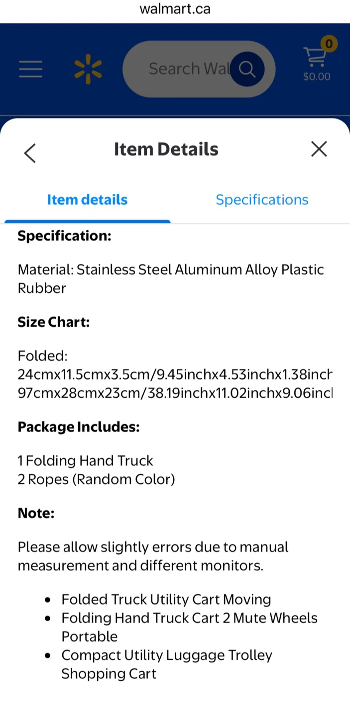 Brand new Folding Hand Truck Utility Cart - photo 3