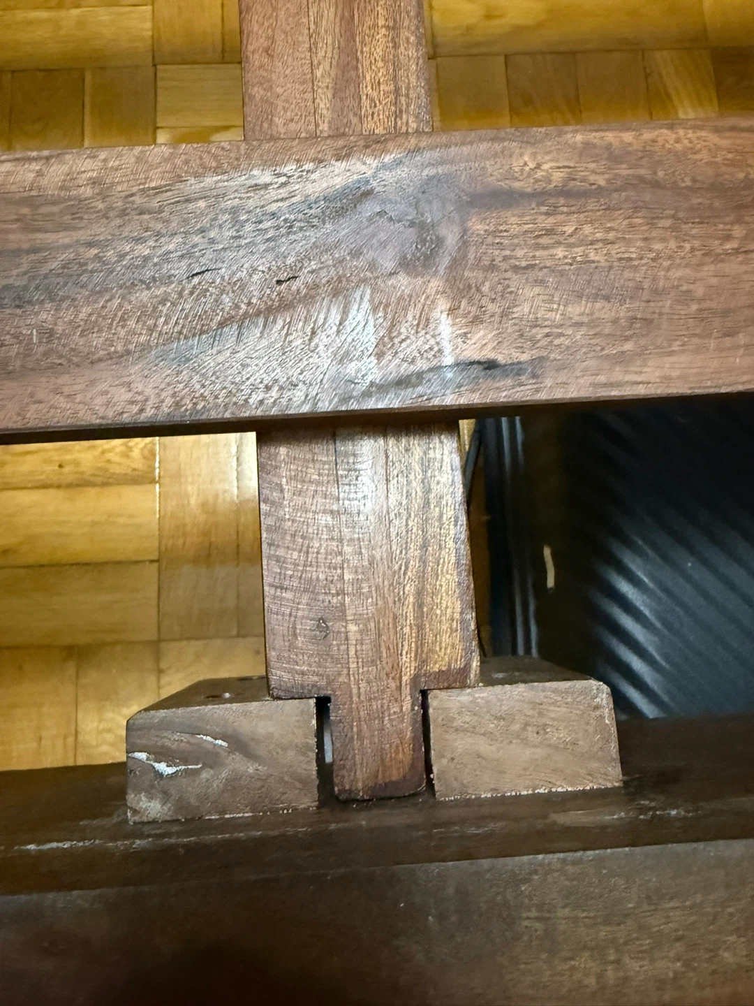 Wooden Bed Frame with Headboard - photo 3