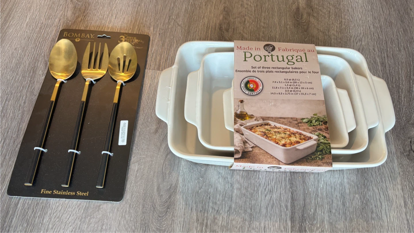 3 Piece Serving Set & Portugal Rectangular Bakers Set - photo 2