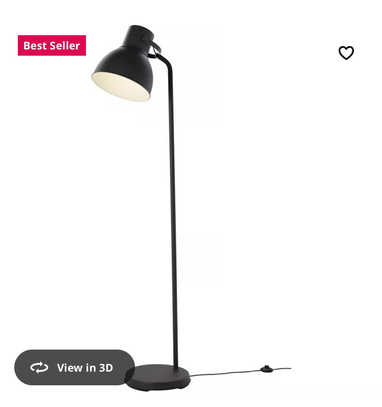 IKEA Black Floor Lamp - photo 2