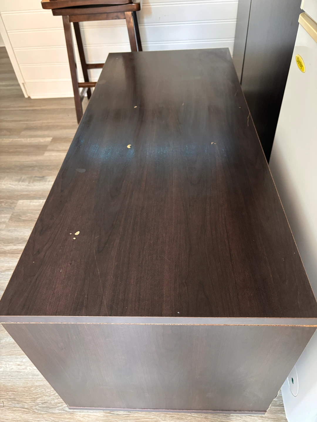 Dark Brown Media Console with Drawers