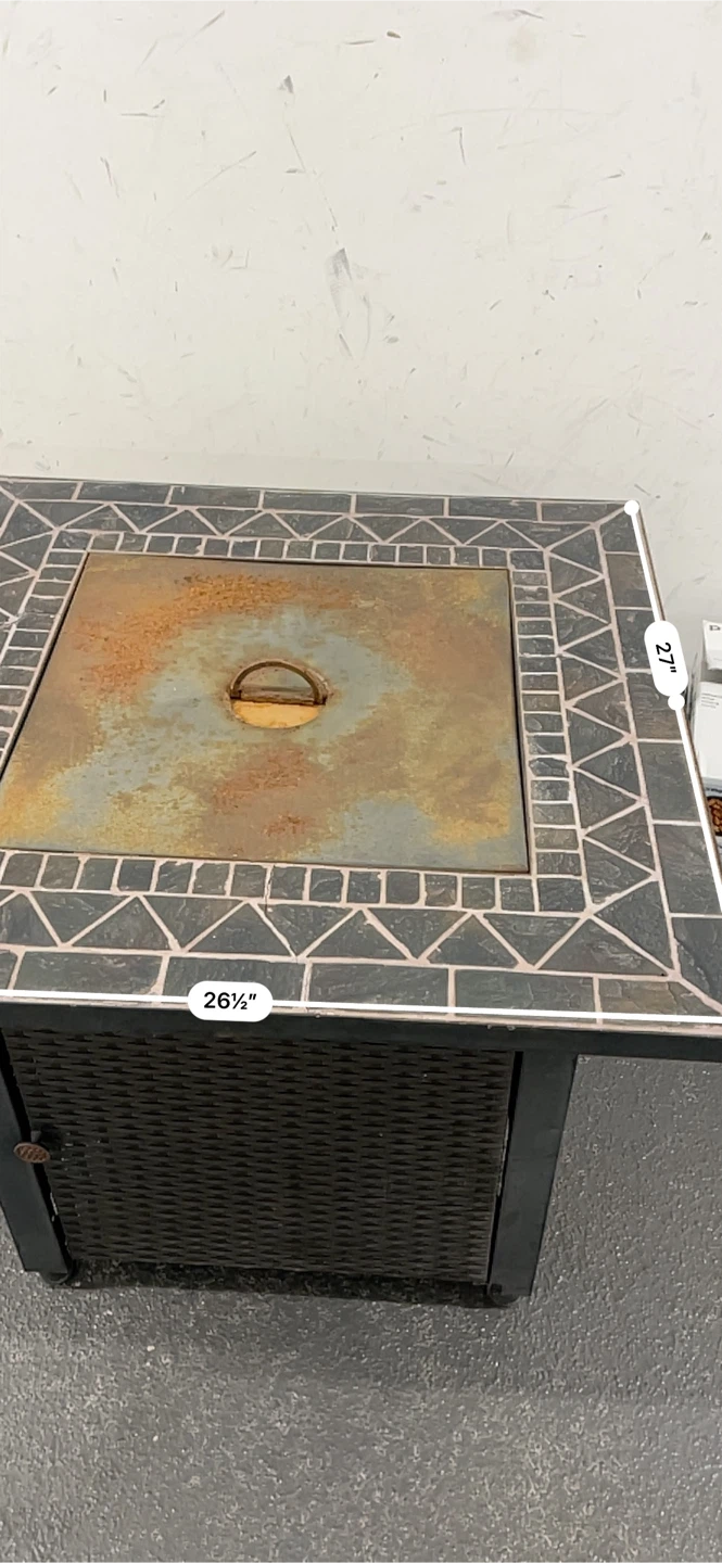 Square Mosaic Top Fire Pit Table - photo 3