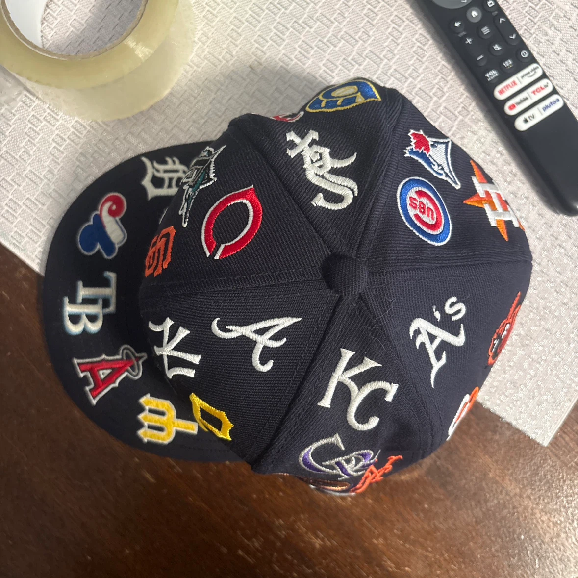 Supreme MLB Patchwork Box Logo Fitted Hat - photo 5
